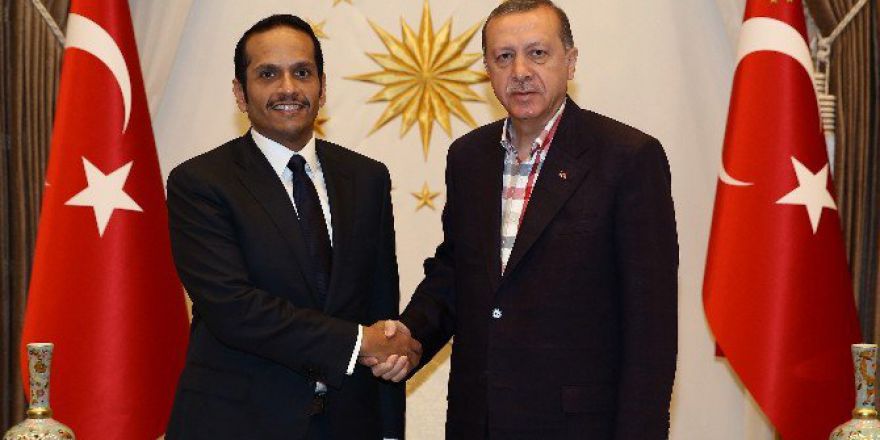 Cumhurbaşkanı Erdoğan, Katar Dışişleri Bakanı Abdurrahman Al-thani’yi Kabul Etti