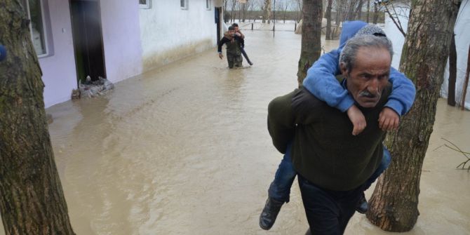 Muş’ta Su Baskını