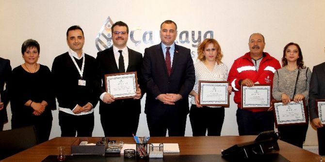 Çankaya Belediyesinde Ayın Personellerine Teşekkür Belgesi Verildi