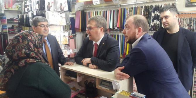 Milletvekili Eldemir Ve İl Başkanı Karabıyık Esnafı Ziyaret Ettiler