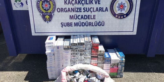 Batman’da 12 Bin 250 Paket Kaçak Sigara Ele Geçirildi
