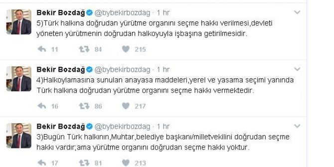 Bakan Bozdağ’dan Referandum Paylaşımı