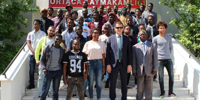 Afrikalı Öğrencilerden Ortaca Ziyareti