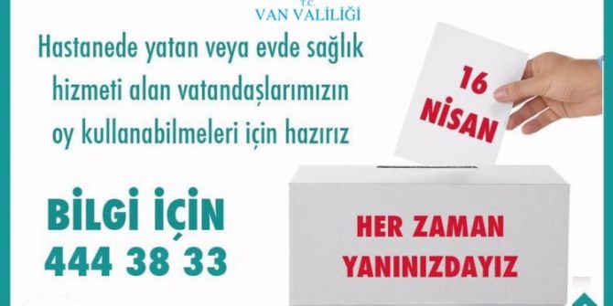 Oy Kullanacak Hasta Ve Engellilere Kolaylık