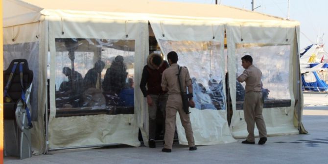 Ayvalık’ta 43 Göçmen Sahil Güvenlik’ten Kaçamadı