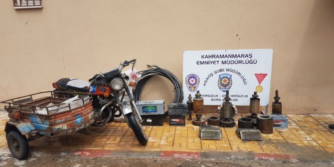 Akü Hırsızları Yakalandı