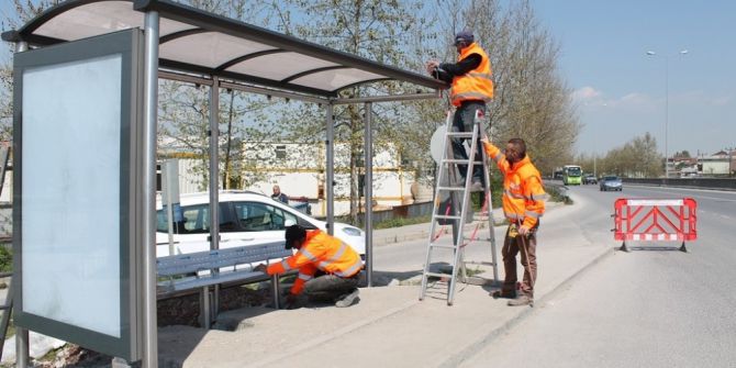 Bin 250 Adet Yeni Yolcu Durağının Montajı Sürüyor