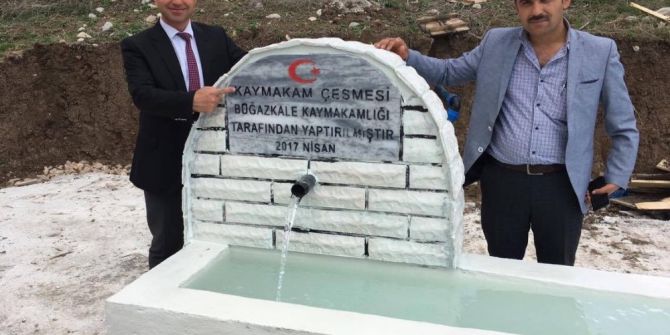 Boğazkale İlk Kaymakam Çeşmesi Hizmete Açıldı