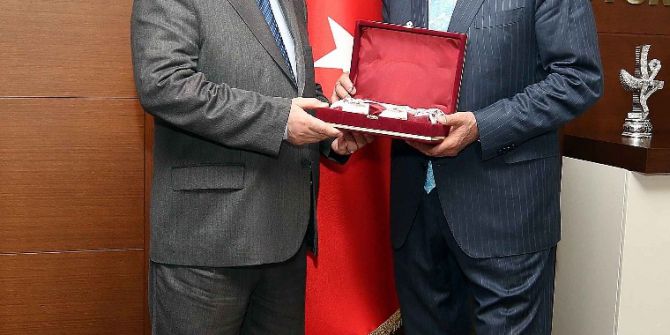 Kaymakam Arslan, Başkan Karaosmanoğlu’na Veda Etti