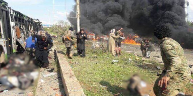 Suriye’de Tahliye Konvoyunda Patlama