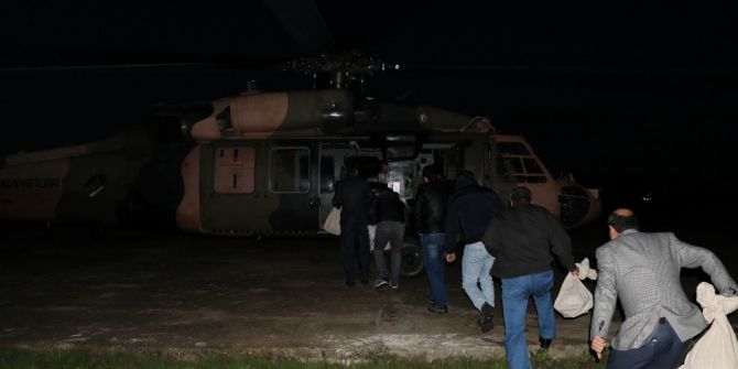 Diyarbakır’da Oy Torbaları Helikopterle Taşındı