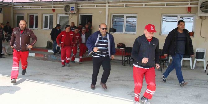 Bayraklı’da Gerçeğini Aratmayan Tatbikat