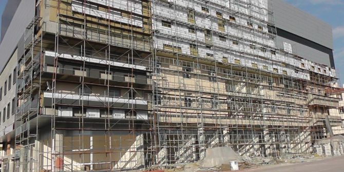 Sırtına İskele Demirleri Düşen Suriyeli Şahıs Hastanelik Oldu