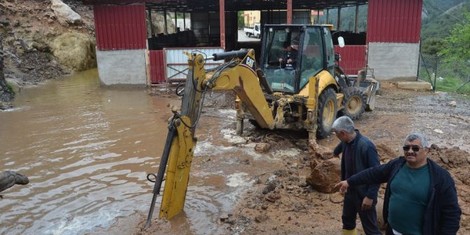 Sel Suları Ahırı Bastı, 23 Küçükbaş Hayvan Telef Oldu