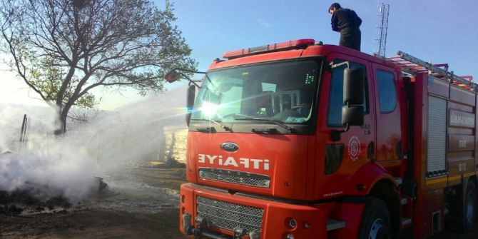 Lüleburgaz’da Kulübe Yangını