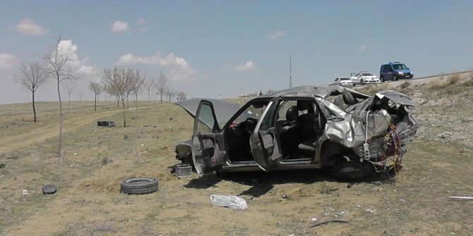 Kulu’da Otomobil Şarampole Yuvarlandı: 1 Yaralı
