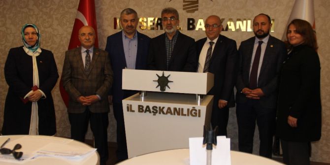 Ak Parti Kayseri Milletvekili Taner Yıldız: "Bütün Türkiye Kucaklanacaktır"