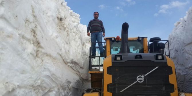 3500 Rakımda Karla Mücadele Çalışması