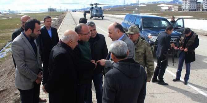 Vali Azizoğlu, Helikopterle Seçim Teftişine Çıktı