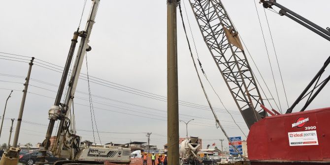 Beşyol Kavşağında İnşaat Hızlandı