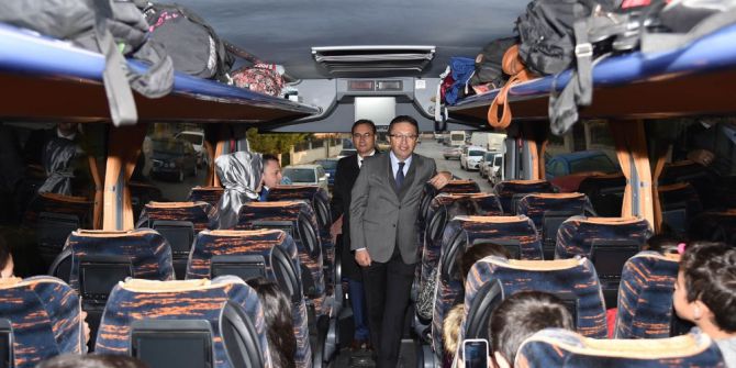 Başkan Tiryaki Çocukları Çanakkale’ye Uğurladı