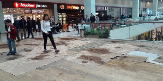 Edirne’nin En Büyük Avm’sine Yağmur Şoku