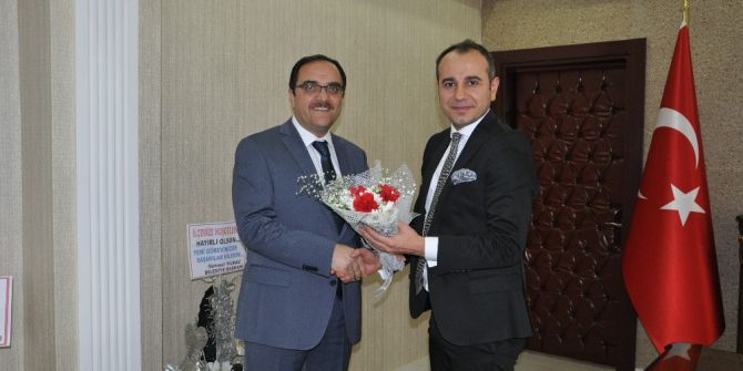 İlçe Müftüsü Kaymakam Yılmaz’ı Ziyaret Etti