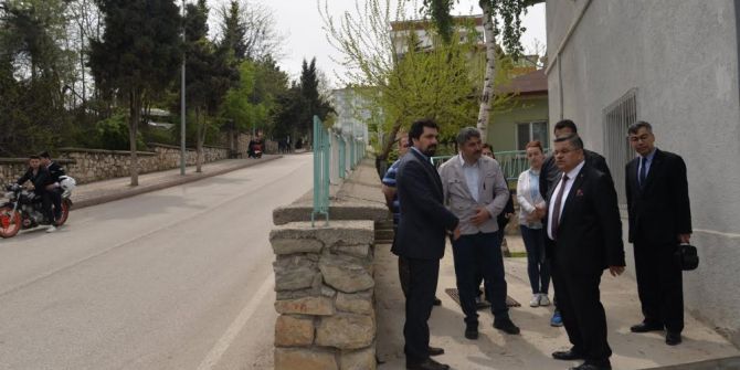 Başkan Yağcı, Orman İşletme Müdürlüğü Önünde Yapılması Planlanan Düzenlemeleri Yerinde İnceledi