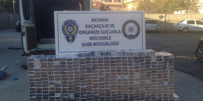 Batman’da 58 Bin Tl Değerinde Kaçak Sigara Ele Geçirildi