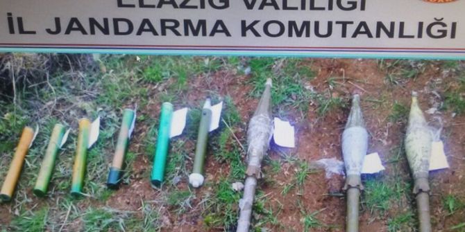 Elazığ’da Terör Örgütüne Ait Roketatar Mühimmatları Ele Geçirildi