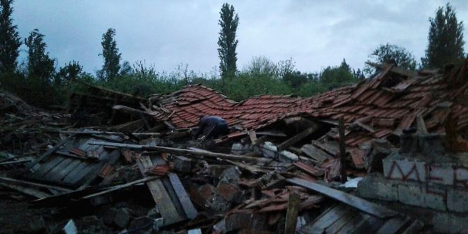 Lodos Ve Yağmur Sebebiyle Dam Çöktü, 20 Hayvan Telef Oldu