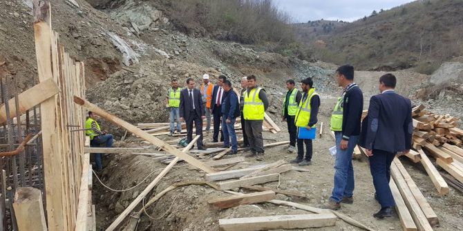 Başkan Yalçın Dereköy Barajında İncelemelerde Bulundu