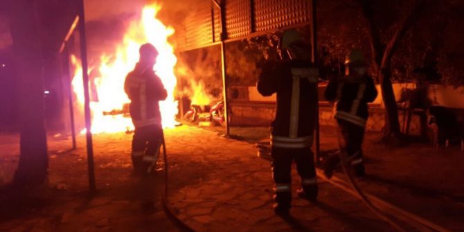 Tam Donanımlı Ambulansı Yaktı