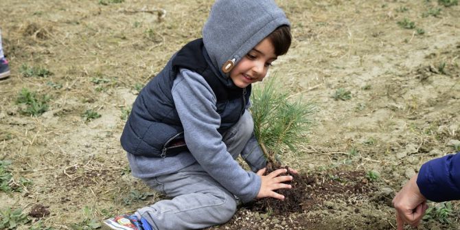 Yüzlerce Fidan Toprakla Buluştu