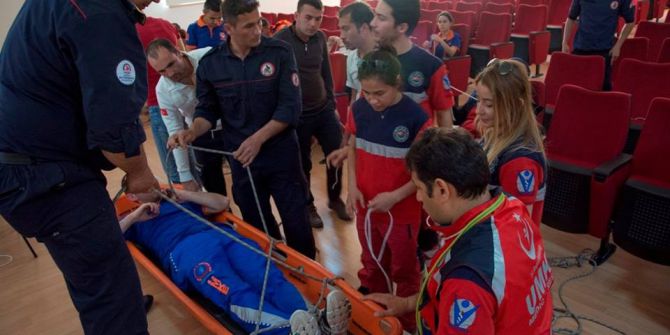 Denizli Umke’den Gerçeği Aratmayan Tatbikat