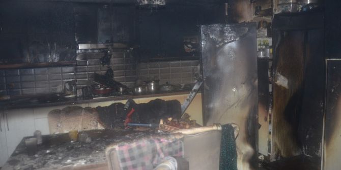 Ünye’de Ev Yangını