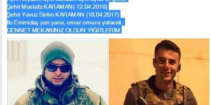 Şehit Karaman’ın Evine Taziye Çadırı Kuruldu