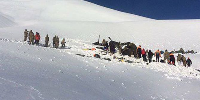 Helikopter Enkazında İncelemeler Tamamlandı