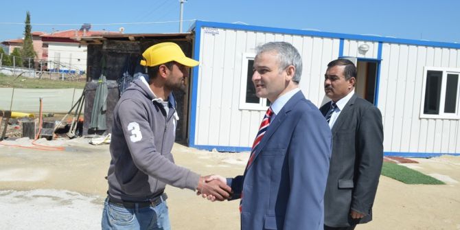 Kaymakam Güven’den Spor Kompleksinde İnceleme