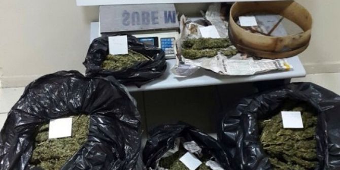 Batman’da 18 Kilo 843 Gram Esrar Ele Geçirildi