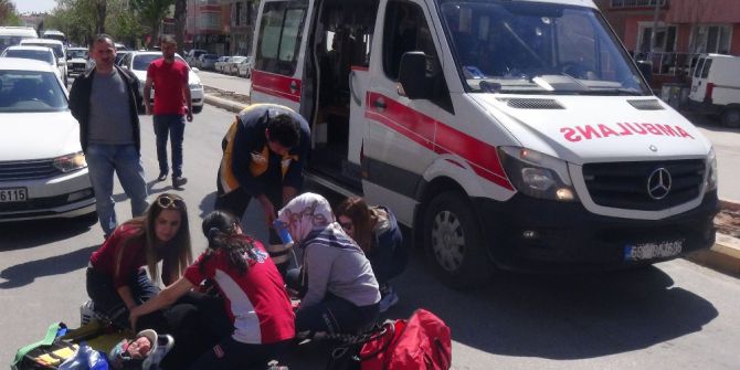 Aksaray’da Otomobil Yayaya Çarptı