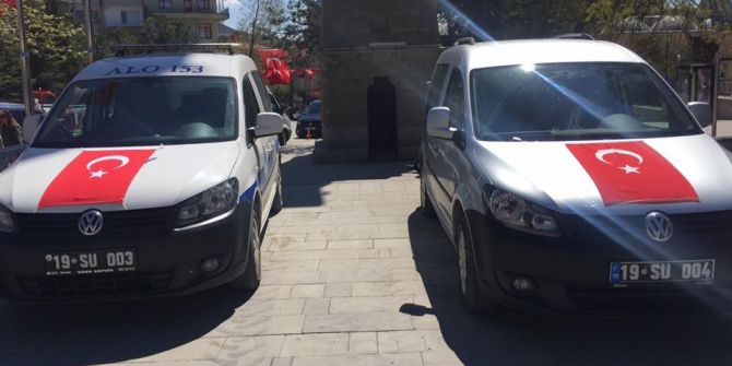 Sungurlu Belediyesi Araçları Bayraklarla Donatıldı