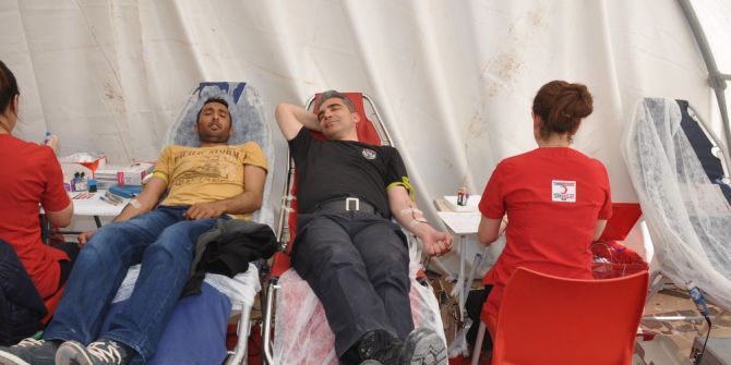 Suriye Sınırında Kan Bağışı Kampanyası