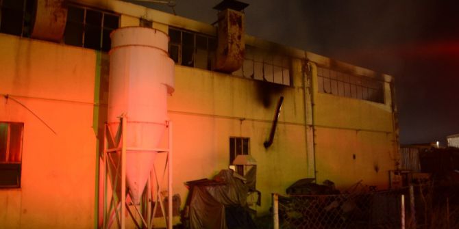 Eskişehir’de Fabrika Yangını