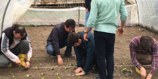 Düzce Üniversitesi Öğrencilerinden Organik Tarım Üretimi
