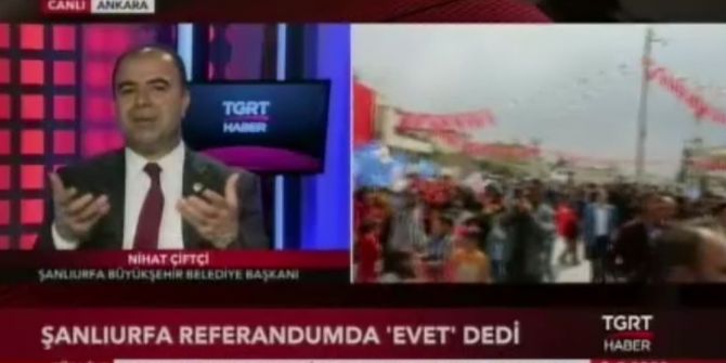 Çiftçi, Referandum Sonucunu Tgrt Haber’de Değerlendirdi