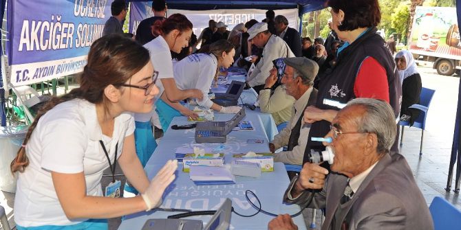 Büyükşehir’den, Akciğer Solunum Testi Uygulaması
