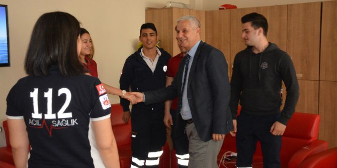 Başkan Toyran’dan 112 Acil Servis İstasyonu’na Sürpriz Ziyaret