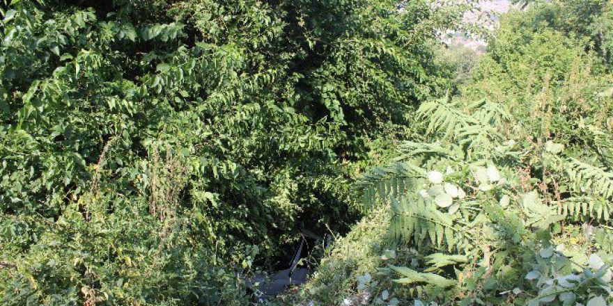 20 Metrelik Uçuruma Yuvarlanan Sürücünün Burnu Bile Kanamadı