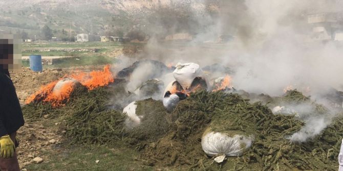 Diyarbakır’da Ele Geçirilen 30 Ton Uyuşturucu İmha Edildi